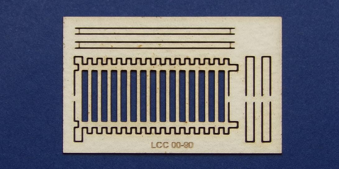 LCC 00-90 OO gauge fence type 1 - extension Fence type 1 extension unit. To be used with LCC 90-91.
